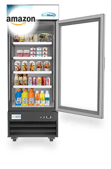 Commercial Glass 1 Door Display Refrigerator Merchandiser — Drink Coolers, KoolMore