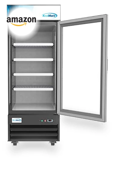 Commercial Glass 1 Door Display Refrigerator Merchandiser — Drink Coolers, KoolMore