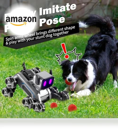 Gesture Sensing Stunt RC Robot Dog — Interactive Figures & Robots, BLF FUN