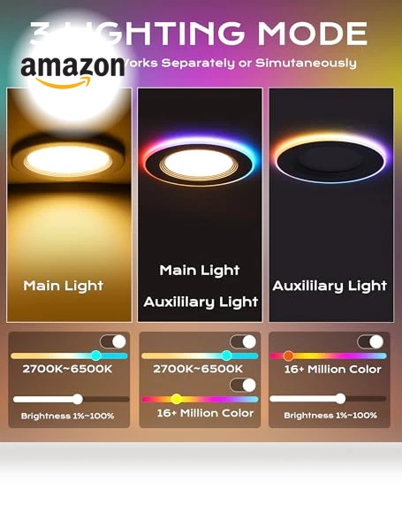 RGB Smart Recessed Lighting — Recessed Lighting, CLOUDY BAY