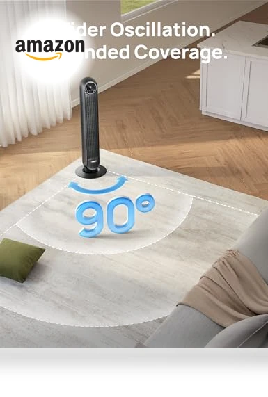 Smart Oscillating Quiet Floor Fan — Ceiling Fans, Dreo