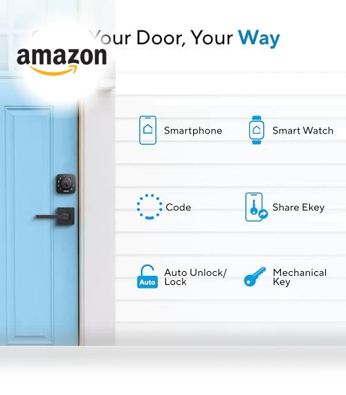 U-Bolt WiFi Smart Lock with Door Sensor — Smart Home Security, ULTRALOQ