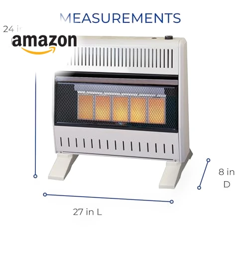 Ventless Propane Gas Infrared Space Heater with Thermostat Control — Portable Heating Solutions, ProCom