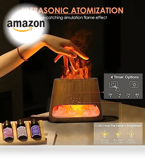 2-in-1 Himalayan Salt Lamp Diffuser — Salt Lamp, SALKING