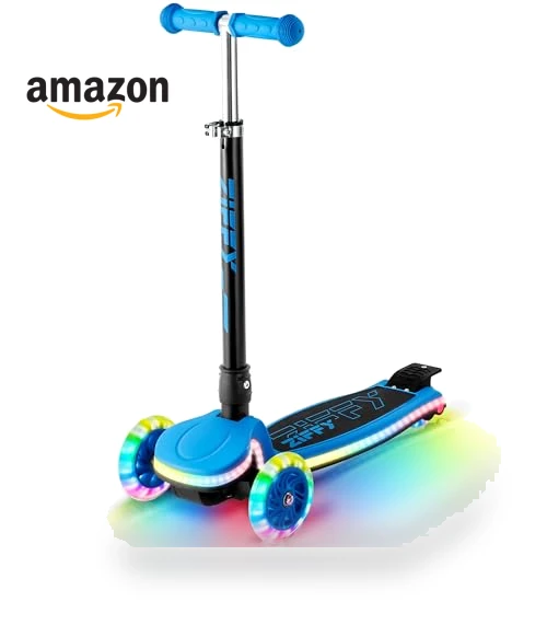 3-Wheel Light-Up Kids Scooter — Ride-On Toys, ZIFFY