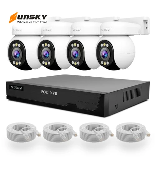 4CH HD PoE NVR Security Camera System Kit — Complete Surveillance Systems, SriHome