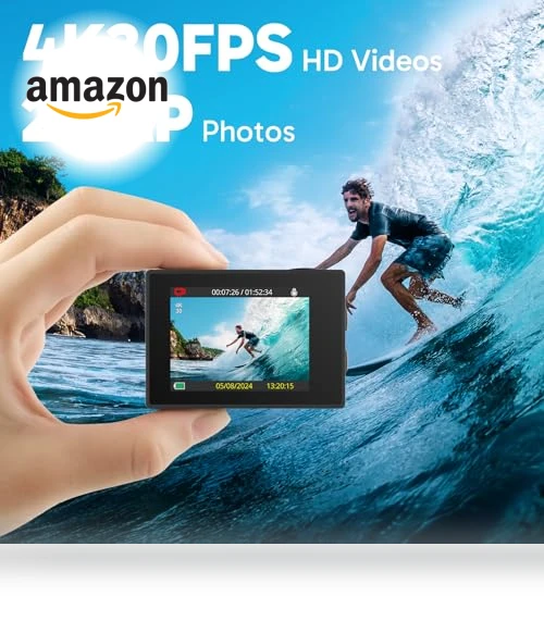 4K WiFi Action Camera — Wearable Cameras, AKASO