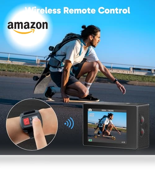 4K WiFi Action Camera — Wearable Cameras, AKASO