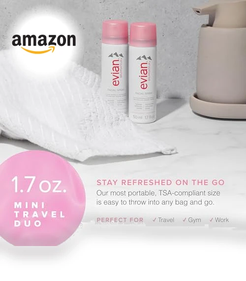 Facial Spray Travel Duo — Facial Sprays, Evian