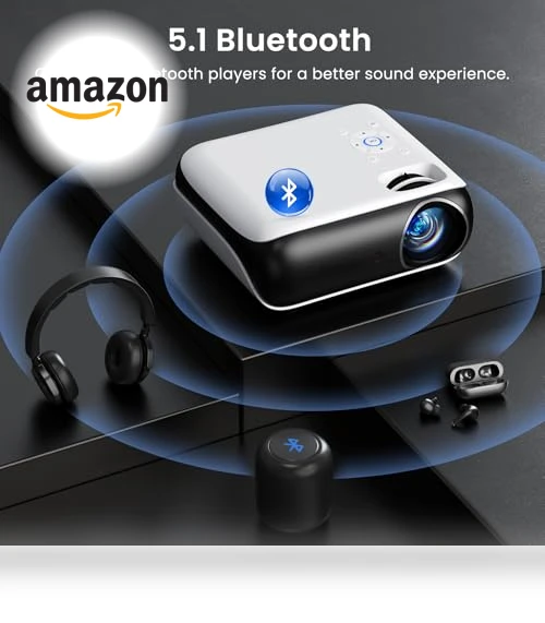 Full HD Portable Outdoor Movie Projector — Home Theater Projectors, HAPPRUN
