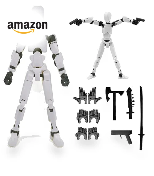 Multi-Jointed Movable Robot Action Figure — Dolls & Figures, Dumwick