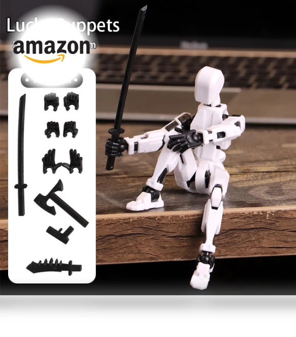 Multi-Jointed Movable Robot Action Figure — Dolls & Figures, Dumwick