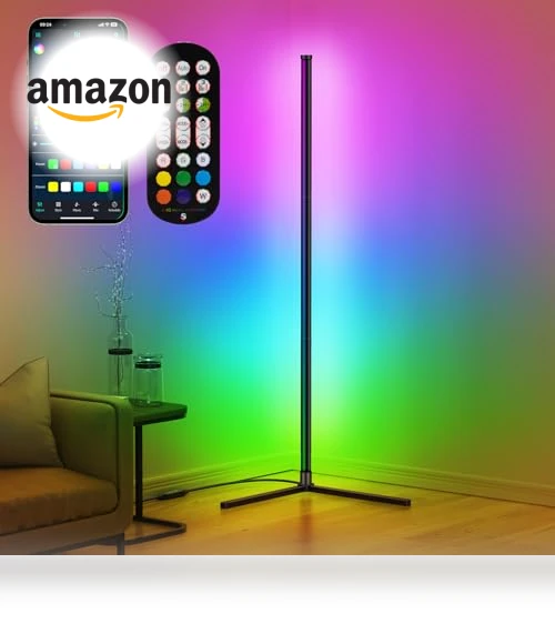 RGB Corner Floor Lamp — Standing Lights, RIYO