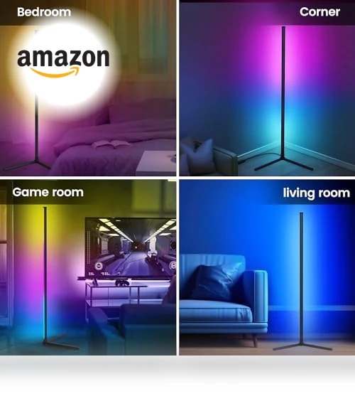 RGB Corner Floor Lamp — Standing Lights, RIYO