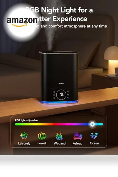 Smart Top-Fill Cool & Warm Mist Humidifier — Air Moisturizers, GoveeLife