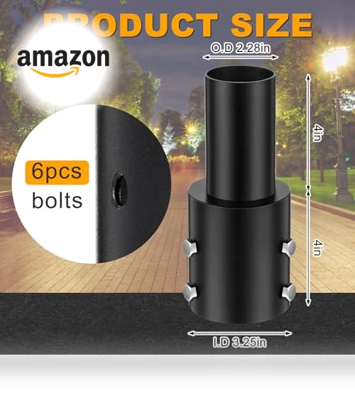 Tenon Slip Fitter Adapter — Street Lighting, DoubleFill