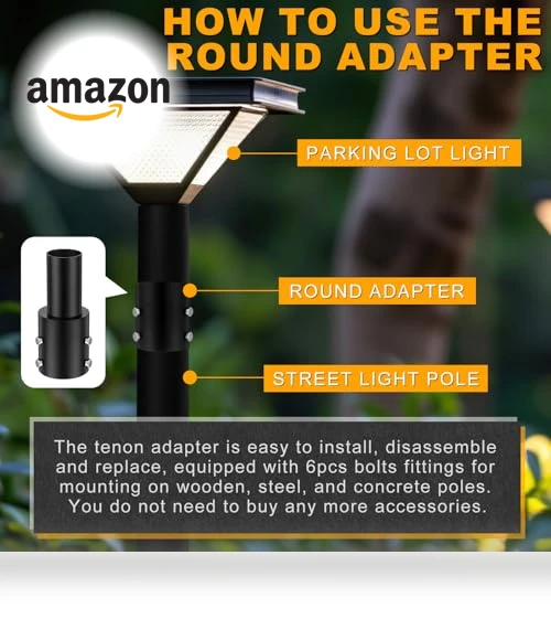 Tenon Slip Fitter Adapter — Street Lighting, DoubleFill