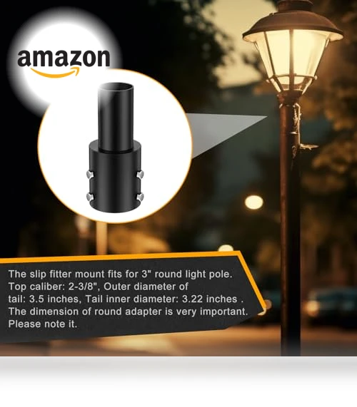 Tenon Slip Fitter Adapter — Street Lighting, DoubleFill