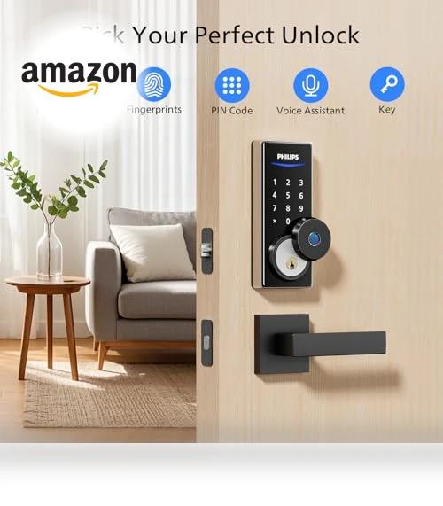 WiFi Smart Lock with Handle — Smart Home Security, Philips
