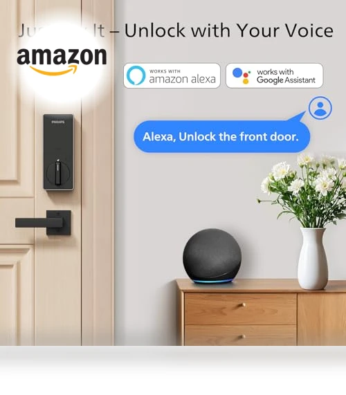 WiFi Smart Lock with Handle — Smart Home Security, Philips