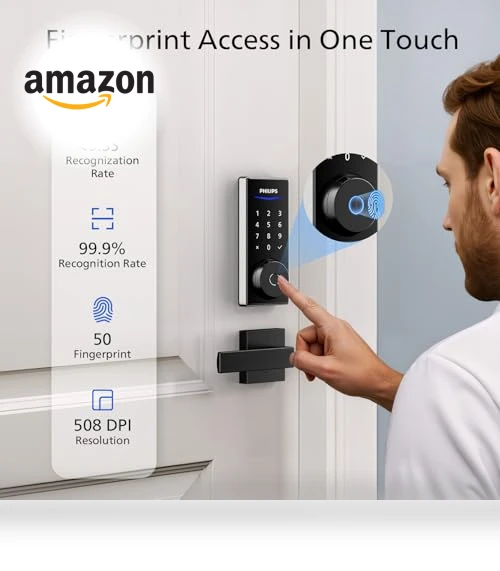WiFi Smart Lock with Handle — Smart Home Security, Philips