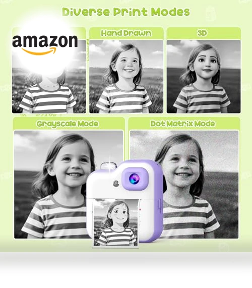Instant Print Camera for Kids — Instant, IMAXTOP