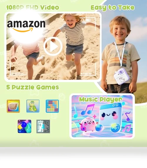 Instant Print Camera for Kids — Instant, IMAXTOP