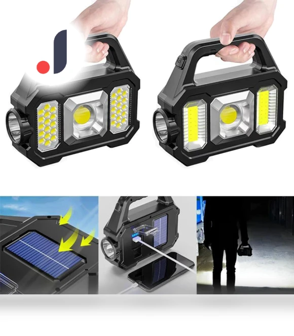 Multifunctional Outdoor Waterproof Solar Flashlight — Flashlights, AI Supermarket