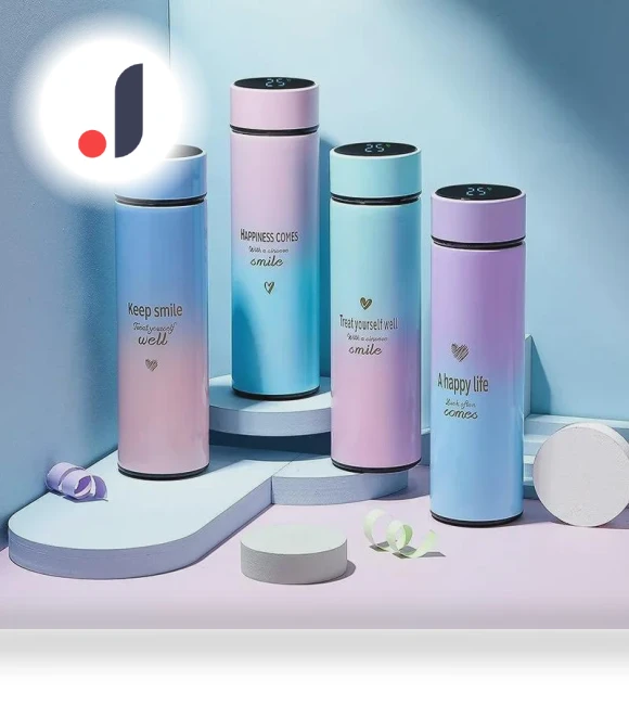 Smart Temperature Gradient Thermos — Travel Drinkware, VividTrove
