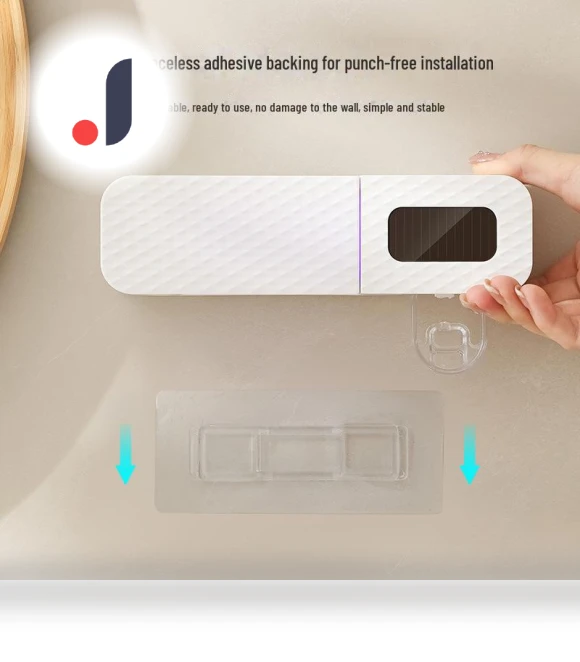 Smart Wall-Mounted UV Toothbrush Sterilizer with Automatic Toothpaste Dispenser — Toothpick Holders, ElectroCN