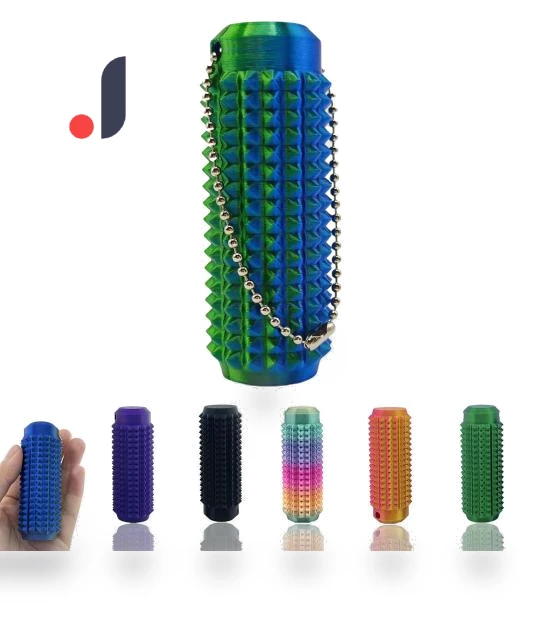 Spiked Texture Keychain Set — Blocks, yanglema