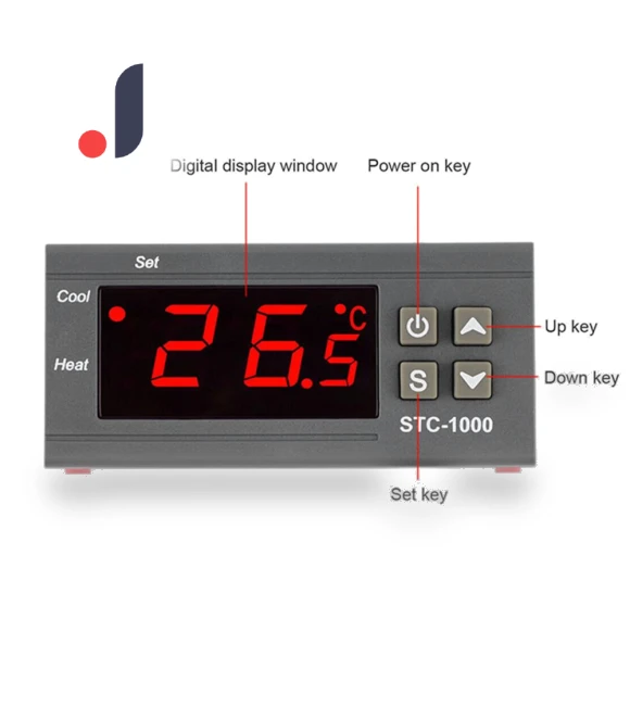 Digital Temperature Controller Thermostat with Sensor — Home Climate Control, Skyfree