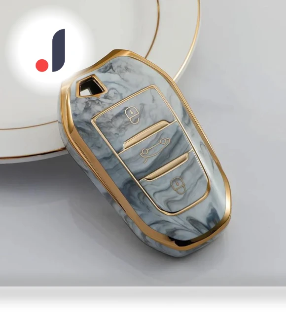 Jade Pattern Car Smart Key Case Cover — Key Holders & Accessories, Auto Parts Decorate