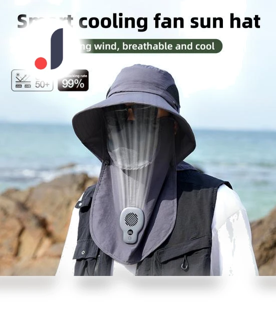 Sun Protection Hat with Smart Ventilation — Hats, Jiawei