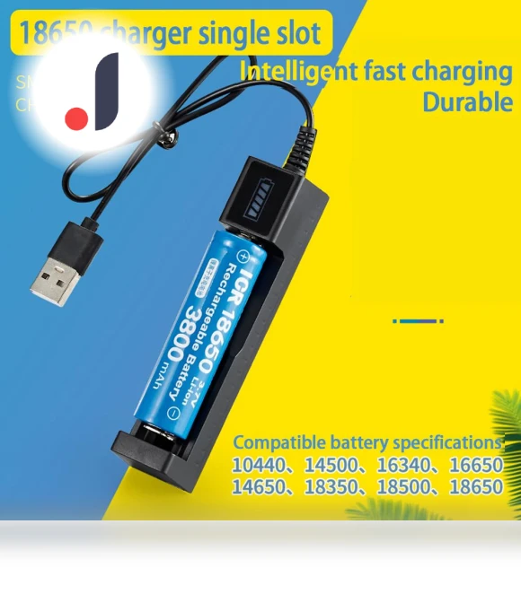 USB Smart Single-Slot Lithium Battery Charger — Chargers, Aloisia
