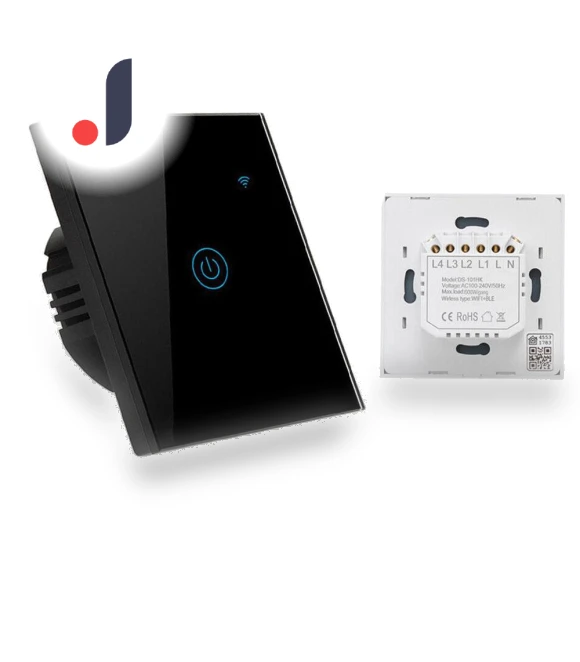 WiFi Smart Touch Switch 1Gang Light Control Wall Panel — Dimmer Switches, loverapple