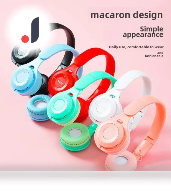 Heavy Bass Foldable Macaron Bluetooth Headset — Audio Gear, AI Supermarket