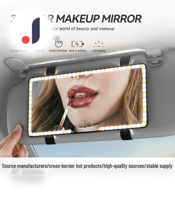 LED Car Mirror with Sun Visor — Interior Mirrors, Deals Depot