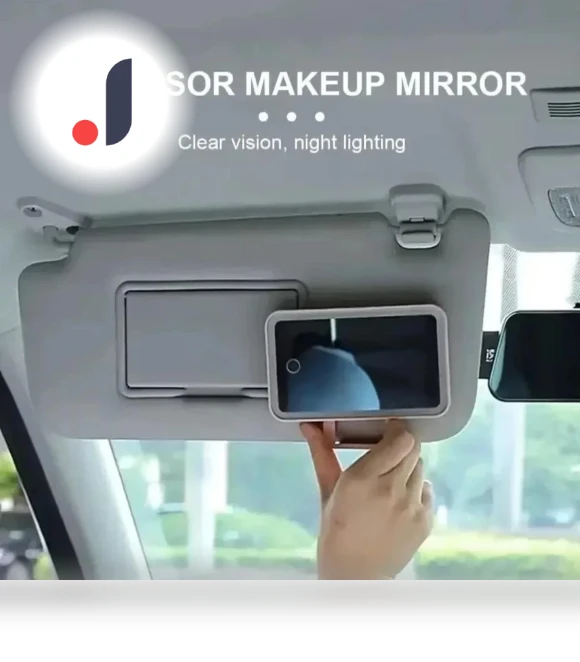 LED Illuminated Car Vanity Mirror — Interior Mirrors, NyPhoenix Auto
