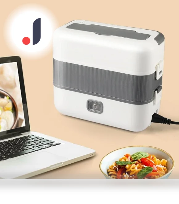 Portable 2L Smart Electric Lunch Box with Heating — Lunch Boxes, Rainbow Rain