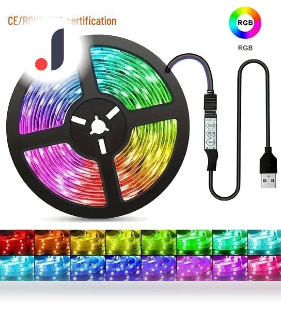 RGB LED Strip Kit with USB Control — LED Strips, AI Market