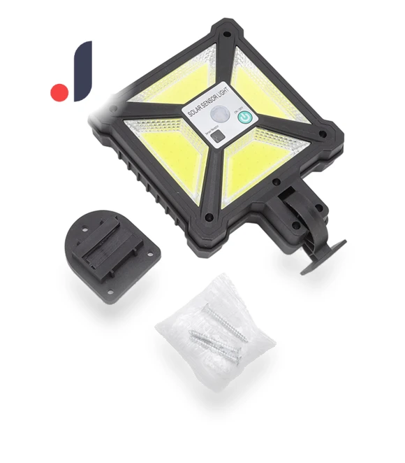 Solar Street Light with Motion Sensor — Outdoor Security & Flood Lighting, CosyHome