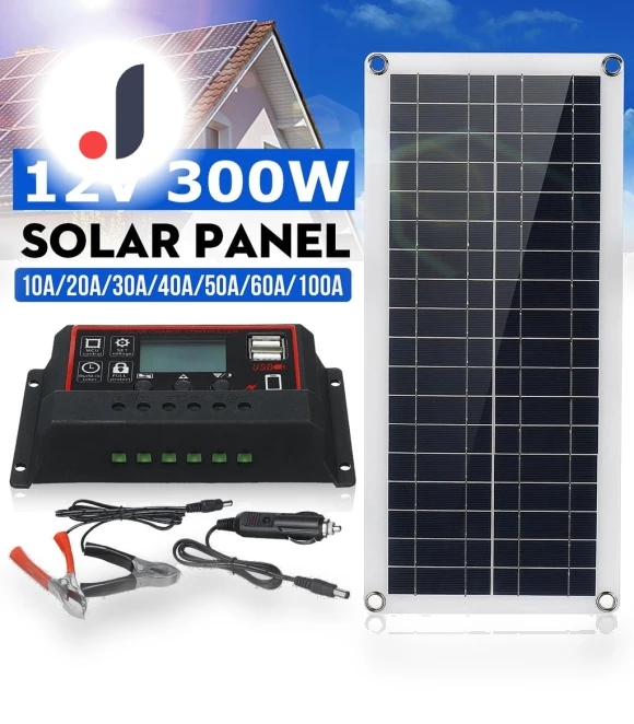 300W Portable Solar Panel Kit — Chargers, PRO Global