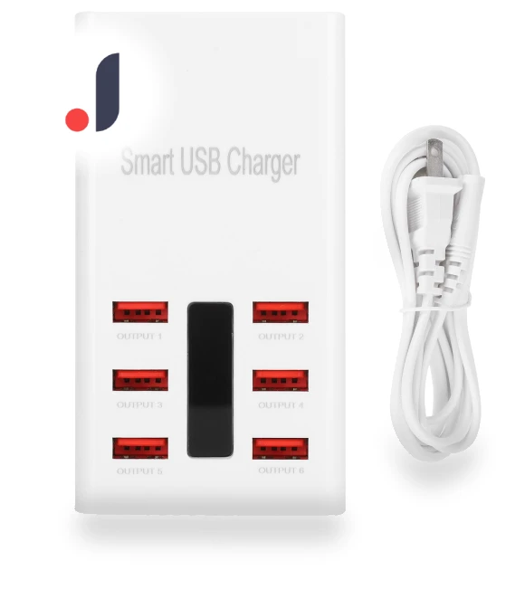 6-Port USB Smart Distribution Fast Charger — Charging Solutions, DIYelecs