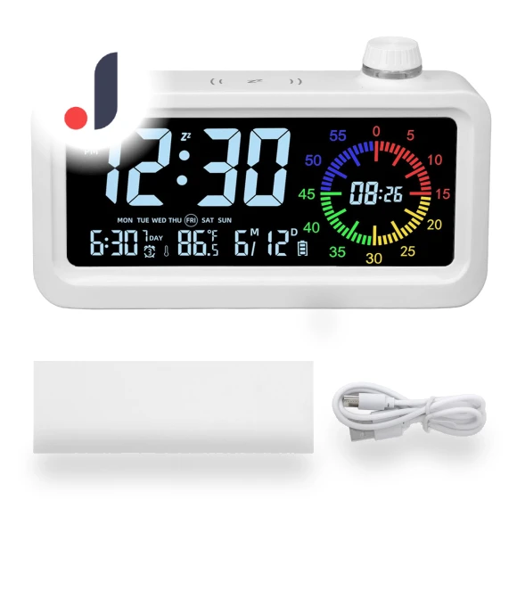 Digital Alarm Clock with Colorful Display — Alarms & Clocks, OutsideWorld
