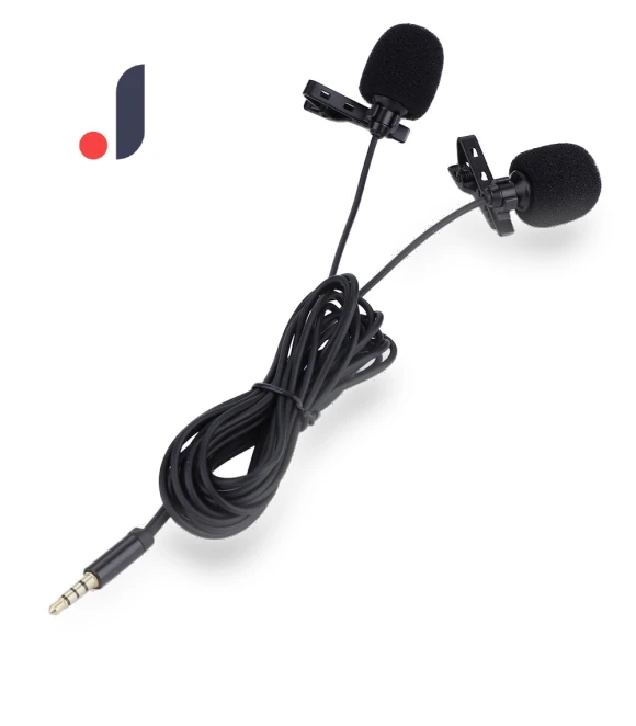 Dual Head Lapel Tie Clip Microphone — Microphones, DIYelecs