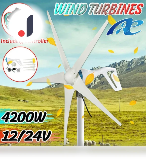 Horizontal Wind Turbine Generator — Solar & Wind Power, Decor Dream
