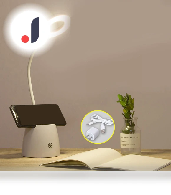 LED Folding Table Lamp with Pen Holder — Desk & Table Lighting, CosyHome
