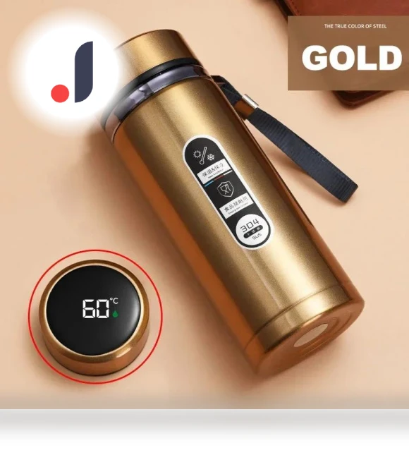 LED Thermos with Temperature Display — Thermoses, Garden Supplies My