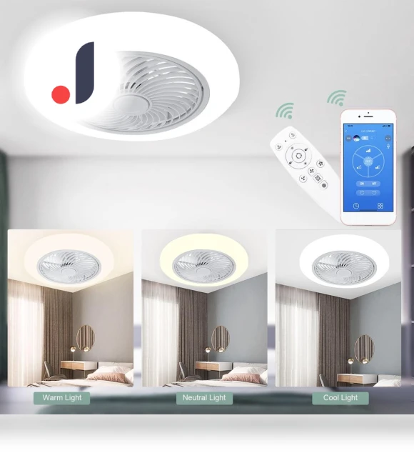 Modern Smart Ceiling Fan with Light — Ceiling Fans & Accessories, Decor Dream
